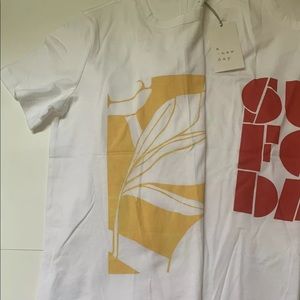 2 Lot A New Day Women’s White Graphic Tee Shirts